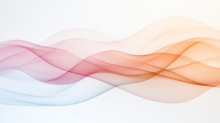 Wall Mural - Colorful abstract wave pattern in pink, orange, and blue hues