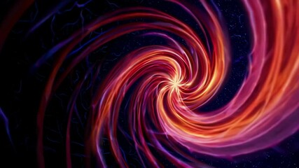 Wall Mural - vibrant swirling vortex with luminous colors against a starry background. cosmic energy and motion c