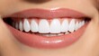 © anyatachka95 - Close-up of a female caucasian young adult smiling with perfect white teeth
