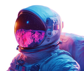 Wall Mural - png astronaut suit exploring the planet space universe vibrant.