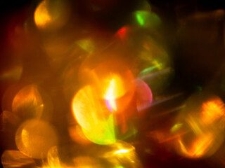 Wall Mural - abstract bokeh background with warm color. digital background for design. lens flare and light glow.