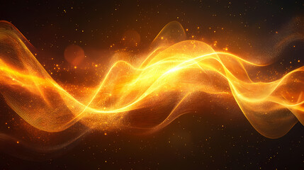 Wall Mural - glowing ethereal waves energy