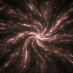 Wall Mural - abstract swirling starburst fractal glow of light and energy radiating from a central point.