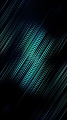 Wall Mural - vertical blue green diagonal lines light moves 4k loop features blue and green hues with lines acros