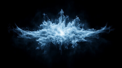 Wall Mural - Dynamic Cloud Explosion Nebula in Deep Space Abstract Phenomenon Visualization Cloudscape Fantasy Artwork