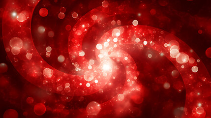Wall Mural - ethereal red spiral galaxy of sparkling bubbles and cosmic dust nebula abstract background image.