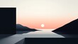 © Serta - Minimalist Sunset Landscape with Geometric Forms