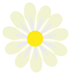 Sticker - PNG Simple daisy flower illustration