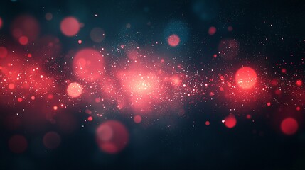 Wall Mural - red and blue bokeh lights, abstract background