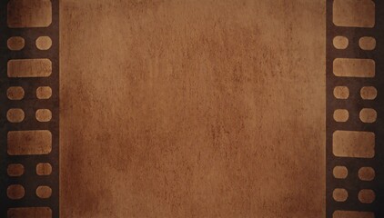 Wall Mural - P A realistic brown film grain texture smooth