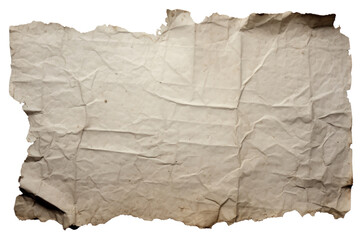 Wall Mural - PNG Ripped grey parchment paper element backgrounds white background weathered.