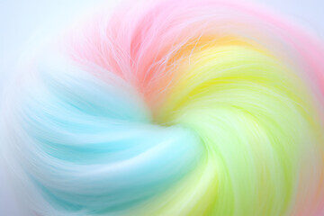 Sticker -  rainbow swirl cotton candy