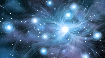 Wall Mural - 宇宙空間と星