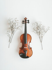 Wall Mural - violin lying on the floor