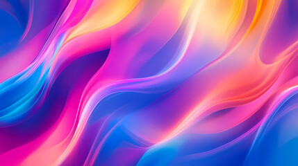 Wall Mural - vibrant abstract background with colorful bokeh lights in blue, pink, and orange hues, creating a dy