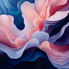 Wall Mural - Abstract flow motion background. Digital artwork with wave-like formations for use as wallpaper, etc