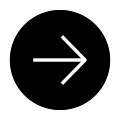 Wall Mural - Arrows with Round TipExtra Light Arrows with Round Tip in black circle