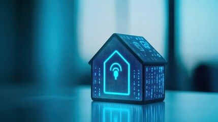 Aufkleber - AIpowered home assistant controlling a smart house, futuristic and sleek