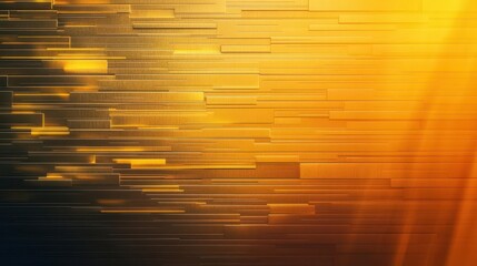 Leinwandbilder - Golden Abstract Background with Horizontal Lines and Textured Surface Design