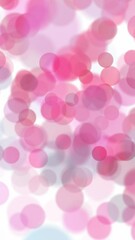 Wall Mural - violet pink and red blurred circle bokeh loop vertical motion on white background.