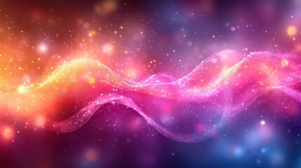 Wall Mural - abstract vector illustration of bokeh lights creating a soft,dreamy background for elegant design pr