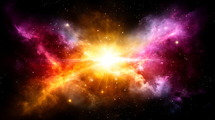 Wall Mural - ethereal galaxy burst cosmos phenomenon astral radiance celestial splendor universe exploration.