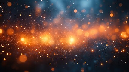 Wall Mural - beautiful bright fireworks display illuminating the night sky with vibrant colors,bokeh effect