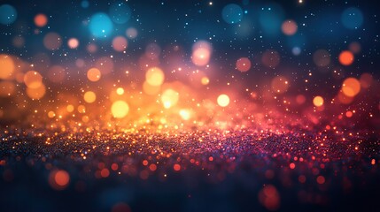 Wall Mural - blurred bokeh of light on black background for elegant,sophisticated visual effects in design projec