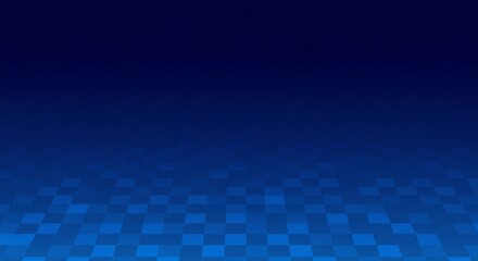 Wall Mural - this blue square grid mosaic offers a simple yet visually interesting background with a calming grad