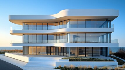 Poster - Architecture and building design. exterior.
