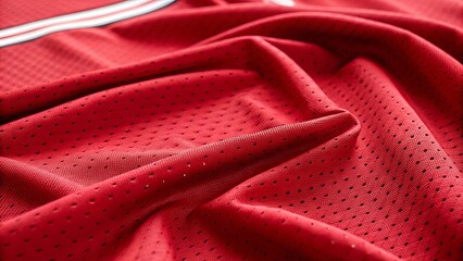 Poster - A red jersey with white stripes
