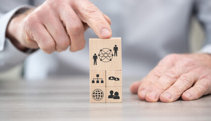 Wall Mural - concept of social web
