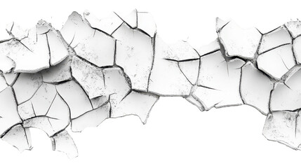 Wall Mural - Broken wall against black background, a symbol of fragility, destruction or breakthrough