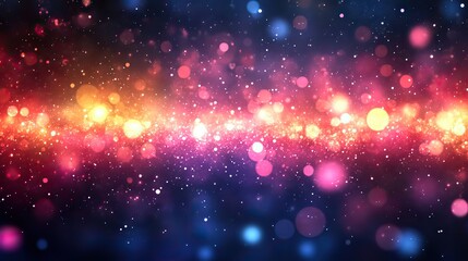 Poster - modern abstract bokeh and lens flare design elements on white background vector illustration for ele