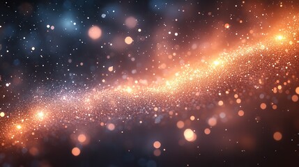 Wall Mural - modern abstract bokeh background with white light flares and sparkling glitter effects for festive c