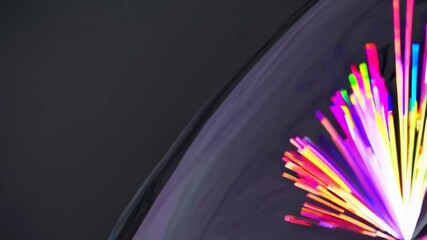 Leinwandbilder - Cosmic Neon Dance Data Labyrinth