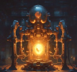 Wall Mural - illustration of techno background.