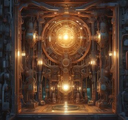 Wall Mural - illustration of techno background.