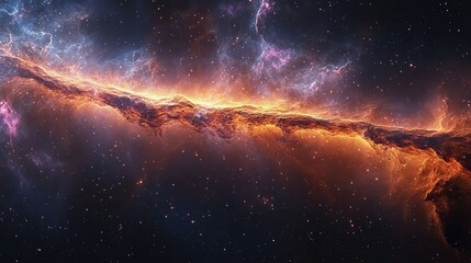 Wall Mural - nebula and galaxies abstract cosmos background in outer space