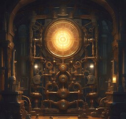 Wall Mural - illustration of techno background.