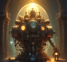 Wall Mural - illustration of techno background.