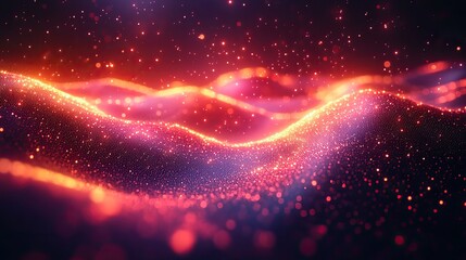 Wall Mural - neural network 3d illustration big data and cybersecurity data stream global database and artificial