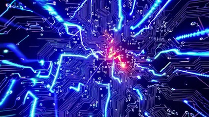 Poster - Pulsing Circuit Symphony of Circuitry
