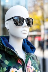 Wall Mural - mannequin in store window, Generation Z fashion