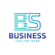 © Logostar - BS Logo Design. Sleek Modern Letter BS Logo for Business