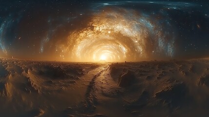 Wall Mural - stunning hdri 360d space background nebula and stars equirectangular projection environment map