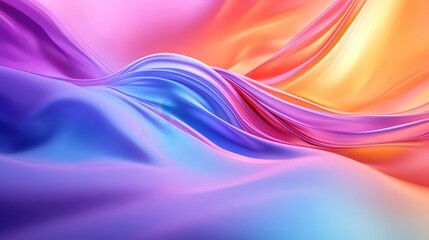 Wall Mural - a smooth, flowing digital wave representing the energy of data movement and artificial intelligence