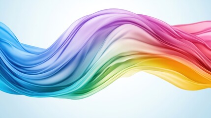 Wall Mural - a vibrant wave of flowing colors creates a dynamic and abstract background, perfect for use in desig