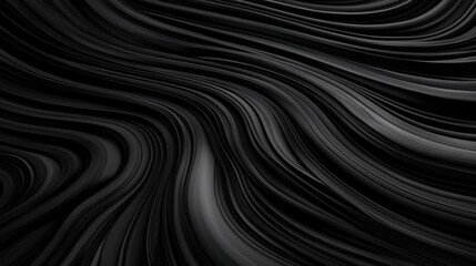 Wall Mural - an abstract design featuring flowing black lines creates a sense of movement and depth, this image c