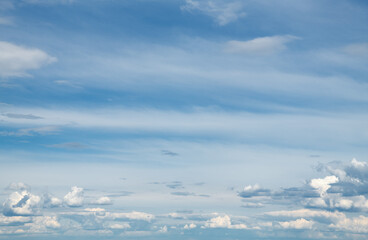Wall Mural - blue sky with white clouds.